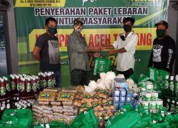Masyarakat di Tujuh Kabupaten Terima Paket Lebaran dari HRD