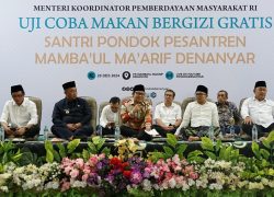 Sambang Denanyar, Gus Imin Lanjutkan Uji Coba Program Makan Bergizi Gratis di Pesantren
