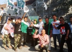 Jelang Masa Tenang, PKB Lamongan Gelar Konvoi Damai