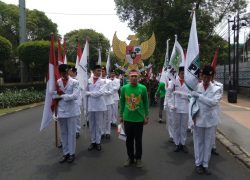 PKB Mendaftar Ke KPU Diiringi Paskibra, Garuda Pancasila dan Barogsai