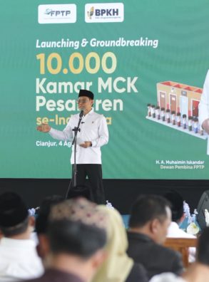 Launching 10.000 MCK, Gus Muhaimin: Sanitasi di Pesantren Sudah Tidak Rasional!